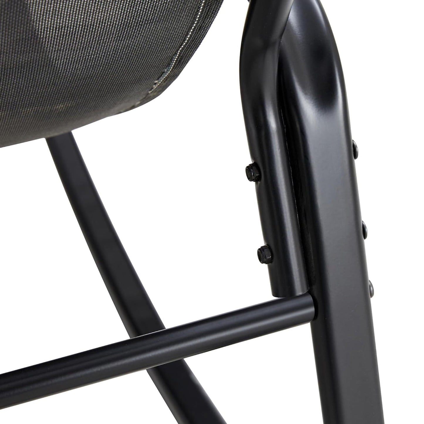 SUSUZI Rocking Chair with Cushion, Lounging Chair for Living Room and Bedroom, Gray