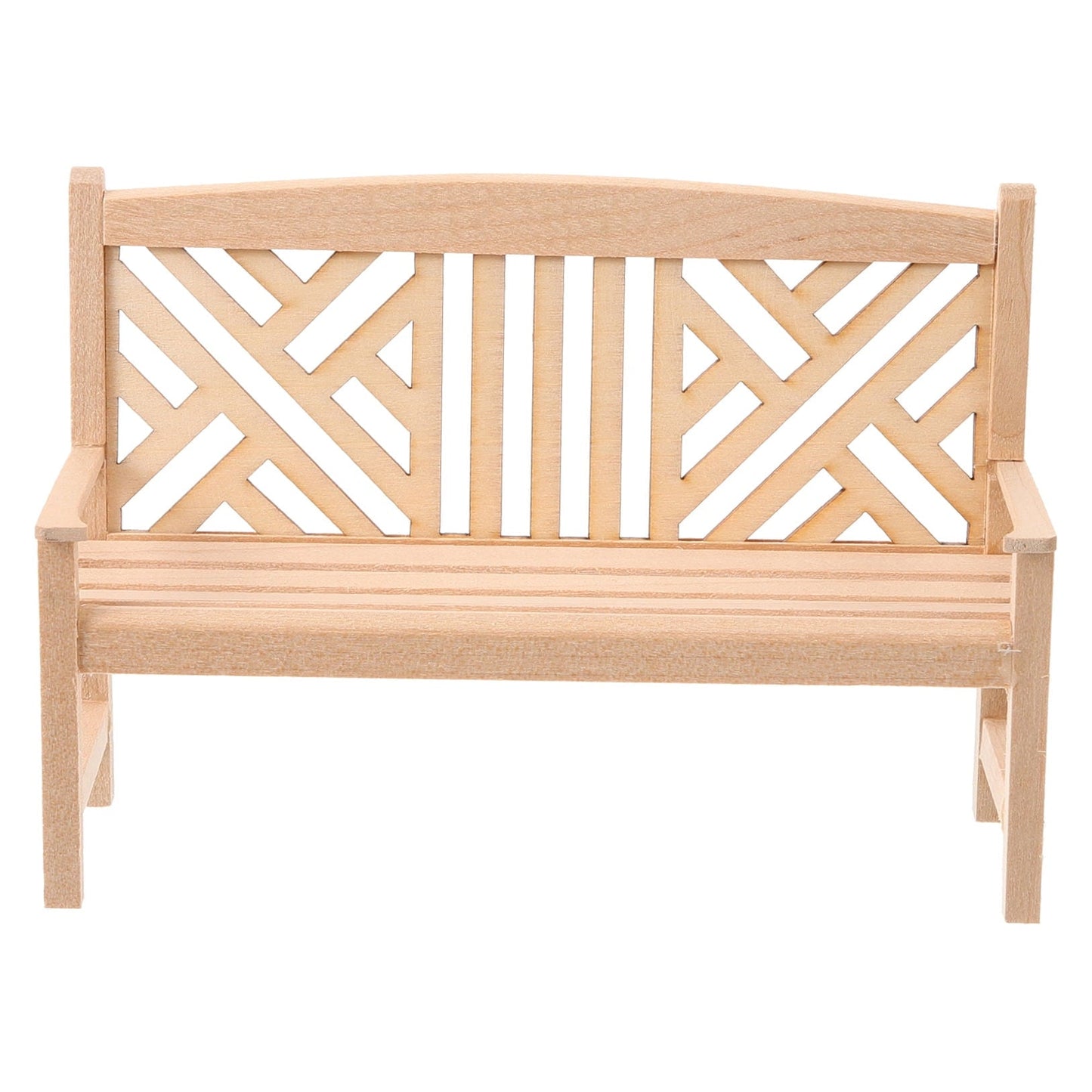 MUSEYA miniature garden accessory Miniature Garden Bench Wood for Collectors Scene Decoration 1Pack