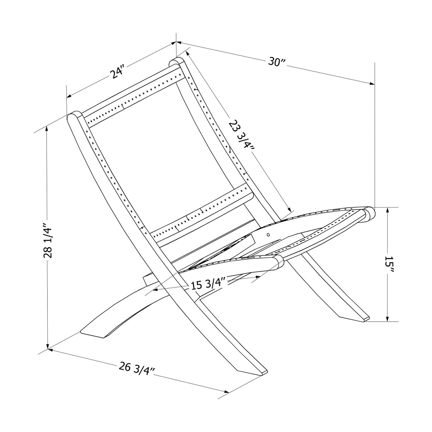 South Shore Agave, Bohemian Harmony Chair,  Black