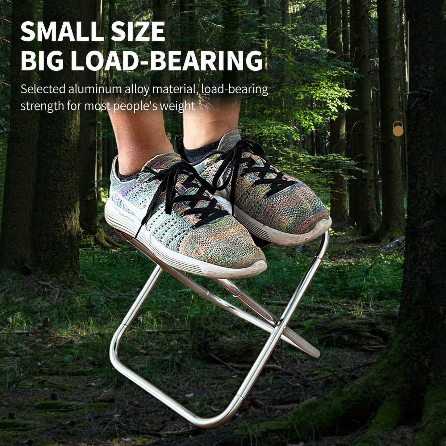 Outdoor Aluminium Alloy Portable Folding Picnic Camping Stool MIni Storage Fishing Chair Ultralight Furniture