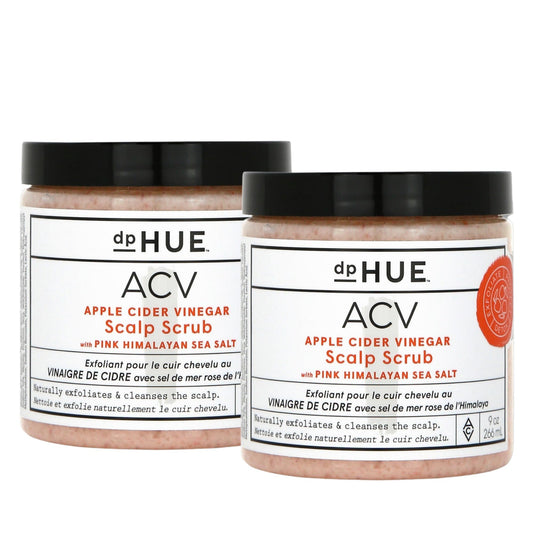 dpHUE Apple Cider Vinegar Scalp Scrub with Pink Himalayan Sea Salt, 9 oz - Natural Exfoliating Scrub & Dry Scalp Treatment - Aloe Vera & Avocado Oil - Gluten Free, Vegan