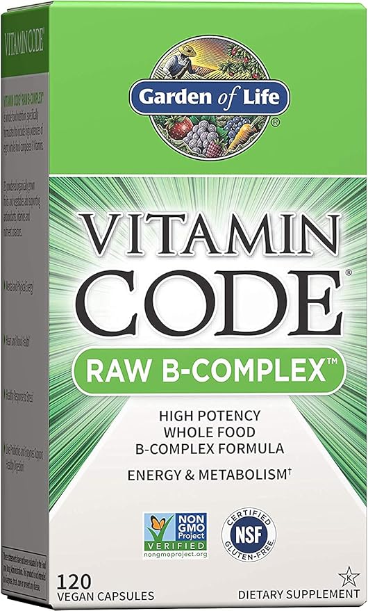 Garden of Life Dr. Formulated Advanced Omega Fish Oil & Vitamin B Complex - Vitamin Code Raw B Complex - 120 Vegan Capsules