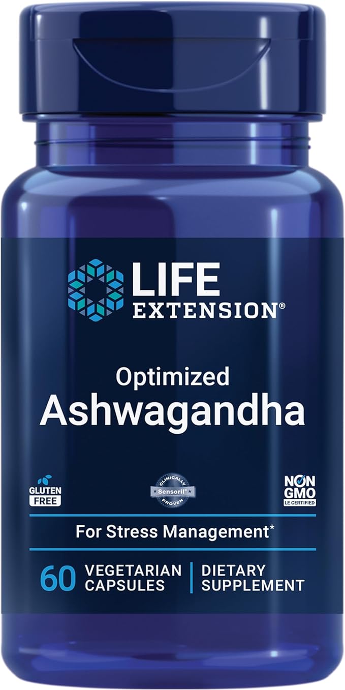 Life Extension Two-Per-Day 120 Tablet Multi-Vitamin & 60 Capsule Optimized Ashwagandha Stress Relief Supplement Bundle