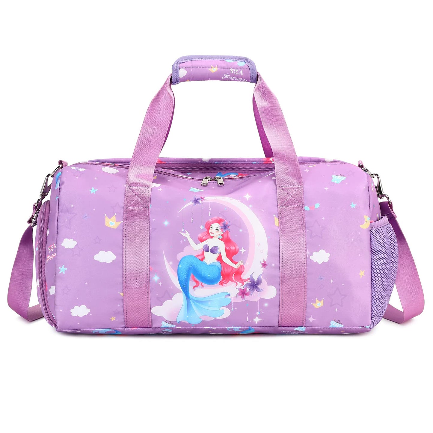 Dance Bag for Girls Duffle Bag Gymnastics Gym Bag Overnight Travel Bag Sports Ballet Bag Weekender Sleepover Carry On Bag with Shoes Compartment