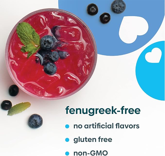 UpSpring Milkflow Electrolyte Breastfeeding Supplement Drink Mix Fenugreek-Free, Moringa & Blueberry Acai Flavor, Lactation Supplement to Support Breast Milk Supply and Restore Electrolytes, 16 Mixes