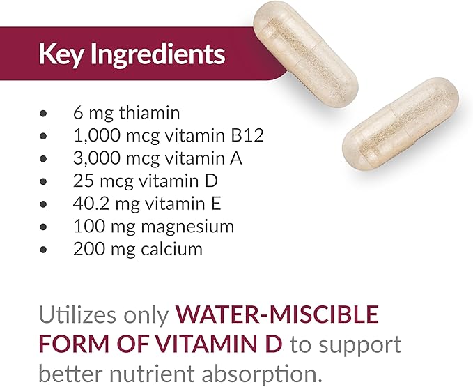 Bariatric Advantage Multi Formula Without Iron, High Potency Daily Multivitamin for Bariatric Surgery Patients with 22 Essential Vitamins and Nutrients - 540 Capsules