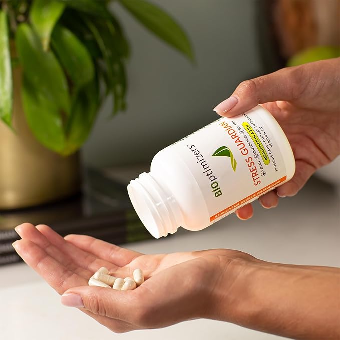 BIOptimizers Stress Guardian – Stress Relief Capsule – Rest Support Management - 90 Capsules