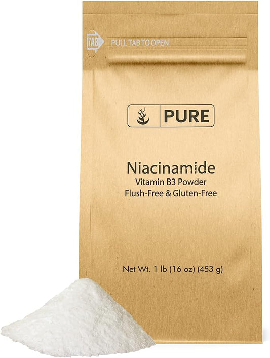 Pure Original Ingredients Niacinamide (1lb) Vitamin B3, Flush-Free, Gluten-Free