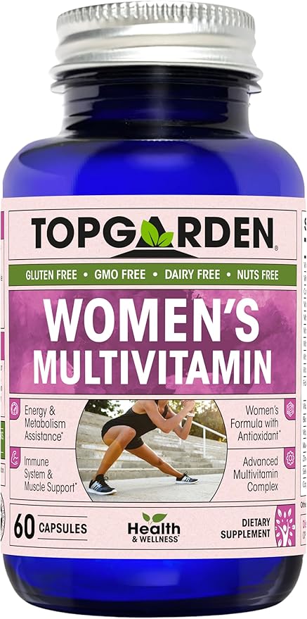 Women's Multivitamin - Essential Multivitamins & Multiminerals Supplement A, C, D, E & B12, with Zinc, Calcium, Magnesium & More for Women's Wellness Support. Boost Your Body and Mind!