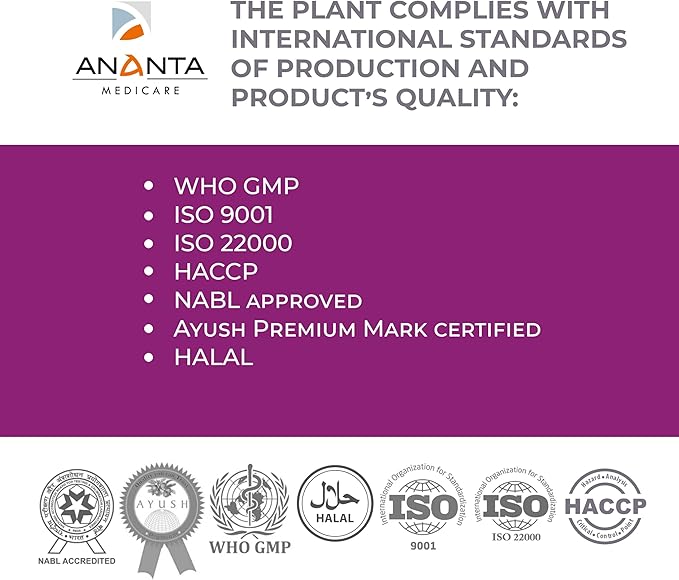 MEMOBOOST Ananta Medicare – Herbal Dietary Supplement (120 Capsules)