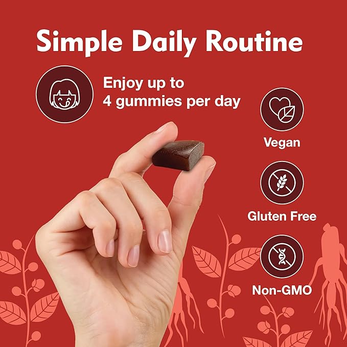 KSM-66 Ashwagandha Gummies - 600mg Organic Root Extract per Serving - Delicious Natural Apple-Berry Flavor | Supports Relaxation, Focus, & Energy (60 Gummies)