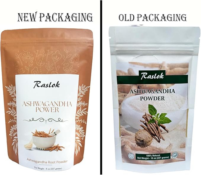 Ashwagandha Root Powder| Finest Grade A Root Powder - Withania Somnifera | Non-GMO, Vegan & Raw from India (8 Oz)