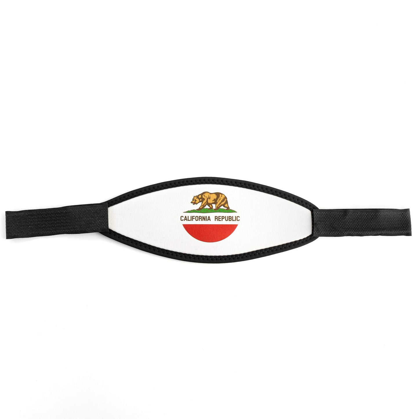 KONOH State Flag Neoprene Diving Mask Strap - California - Comfortable, Diving Accessory for Snorkeling or Scuba