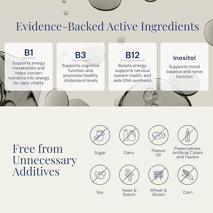 Raena B-Essentials Blend – Premium Vitamin B Complex for Energy, Metabolism, and Stress Support – Boosts Immunity & Overall Wellness