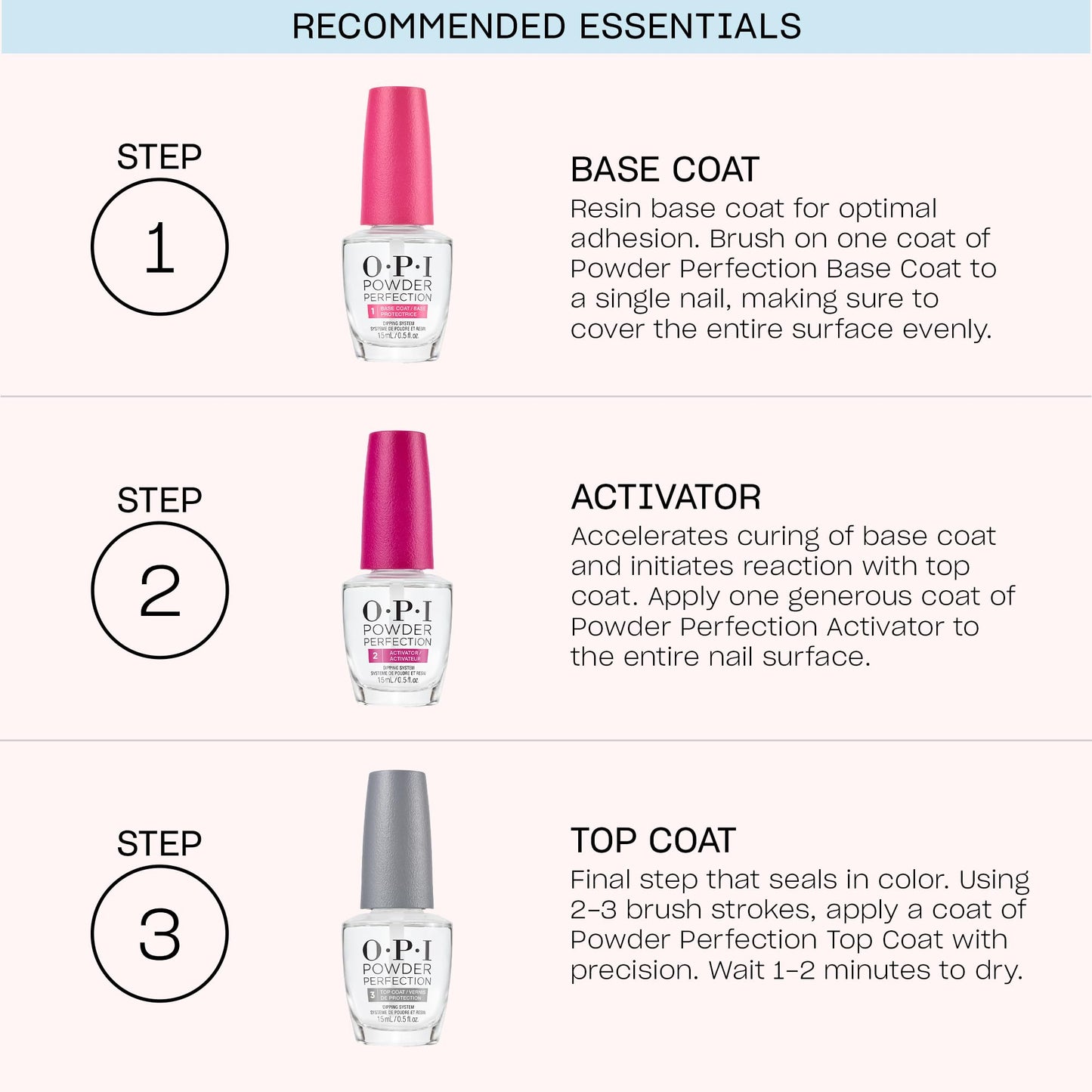 OPI Powder Perfection Let Me Bayou a Drink | Sheer Soft Pink Pearl Nail Dipping Powder | Acrylic Alternative