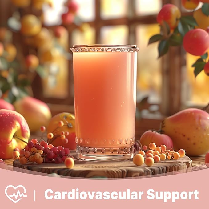 UNLEASH'D ORGANIC Organic Hawthorn Juice Powder 16 oz Provides Cardiovascular Support Enhances Nutrient Absorption