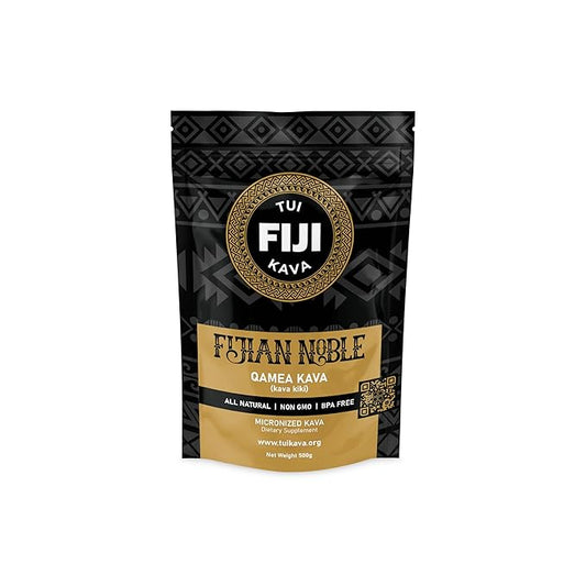 TUI KAVA PREMIUM WELLNESS KAVA - MICRONIZED Noble Fijian Kava 500g (1lb 2oz) - SHARING Size |Heady Morning/Daytime Kava | Increase Focus | Mood/Sleep Support | Stress Relief | NO STRAINING