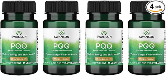 Swanson Pqq Pyrroloquinoline Quinone 20 mg 30 Veg Caps (4 Pack)
