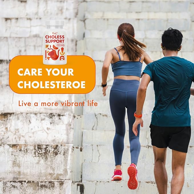 VHC Cholesterol Lowering Supplements,for Energy and Cholesterol Health, Niacin,Policosanol,Guggul,Plant Sterols,Cayenne Pepper,Garlic,Gluten-Free,60ct