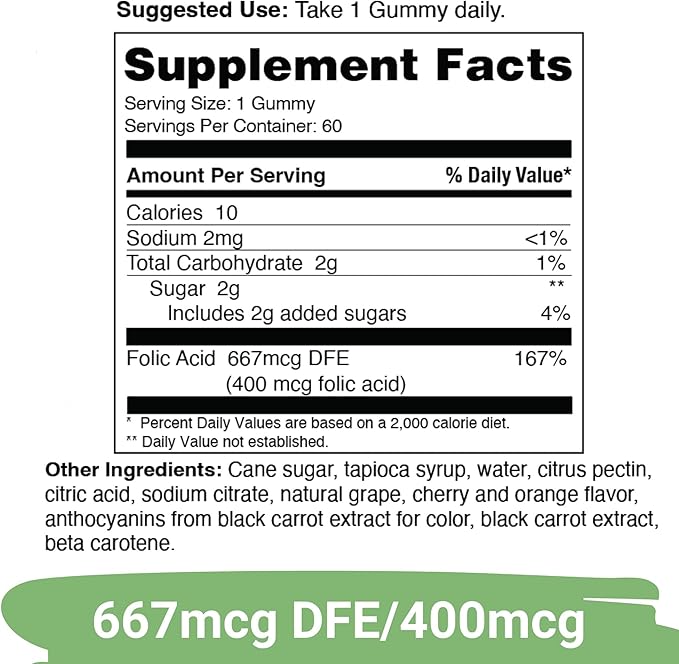 Yuve Prenatal Gummies for Women – Folic Acid 667 mcg DFE – Pregnancy Vitamins Gummies – Hormonal Support & Folate Acid – Vegan & Natural – 60 ct