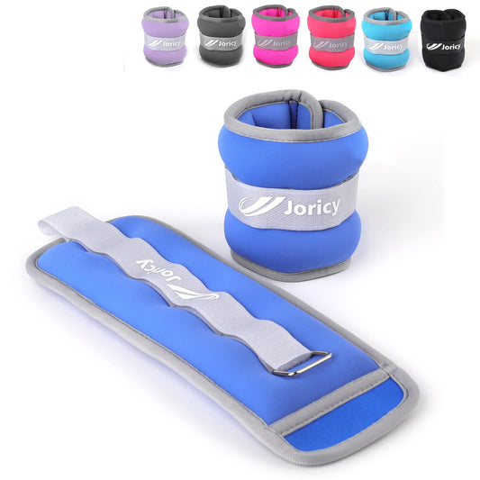 Ankle Weights, 1/2/3/4/6/8/10/12/20 LBS 1 Pair Wrist Leg Arm Weights for Women Men Kids Child with Adjustable Straps, Strength Weighted for Jogging, Running, Walking, Fitness, Gym Workout