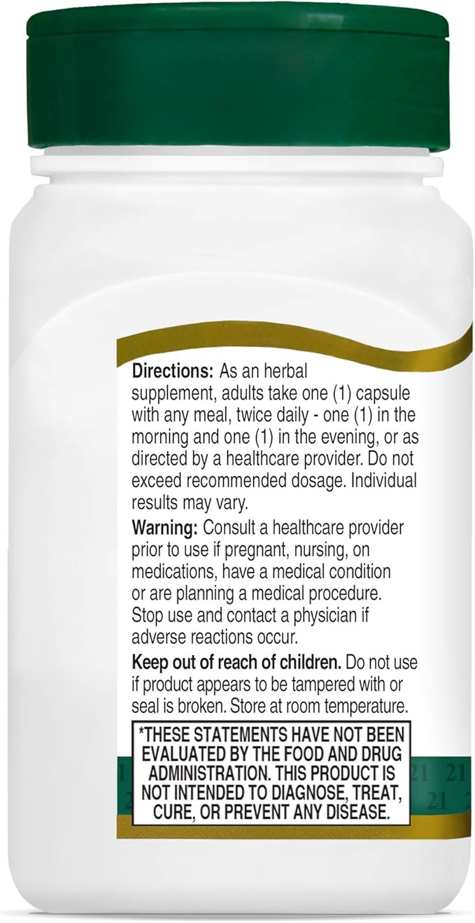 21st Century Ginkgo Biloba Extract Veg Capsules, 60 Count