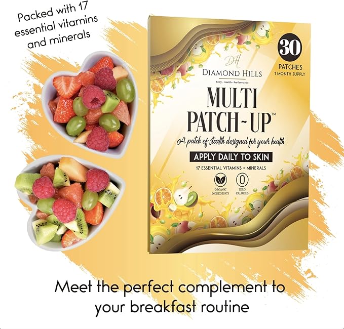 Diamond Hills Multi Patch-Up – 30ct Daily Patches – No Calories & Sugar Free