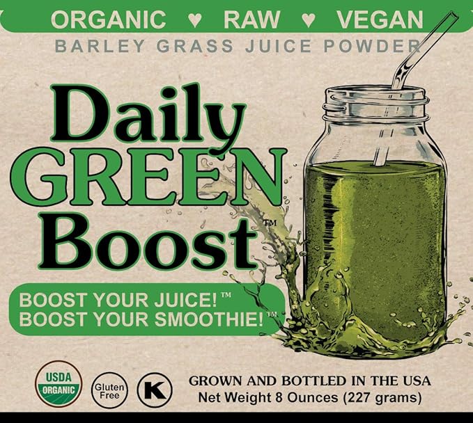 Daily Green Boost 8oz Organic Raw Vegan GF USA
