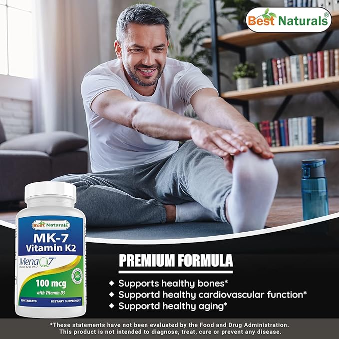 Best Naturals Biotin 10,000 Mcg & Vitamin K2 (MK7) with D3