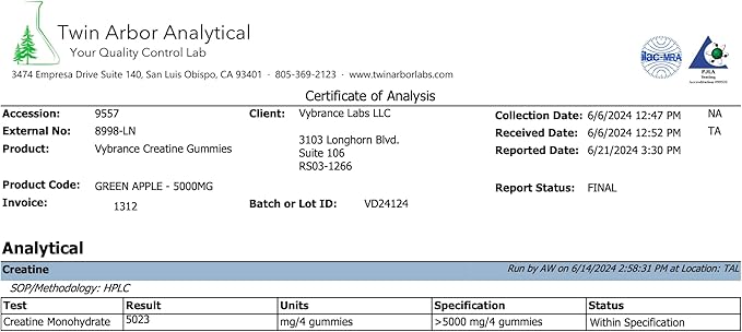 Creatine Monohydrate Gummies for Women & Men - 5g Creatine with Taurine & B12 for Energy, Muscle & Focus | Vegan, Sugar Free, Gluten-Free | Creatine Monohydrate | 120 ct Green Apple