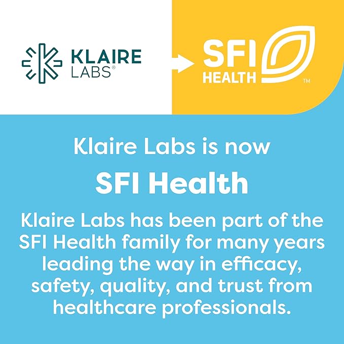 Klaire Labs L-Methylfolate - 1000 mcg Folate Highly Bioavailable, Hypoallergenic 1000 Micrograms (1 Milligram) Metafolin L-5-MTHF (60 Capsules)