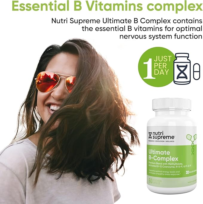 Ultimate B Complex, 120 Vegetarian Capsules- Certified Kosher