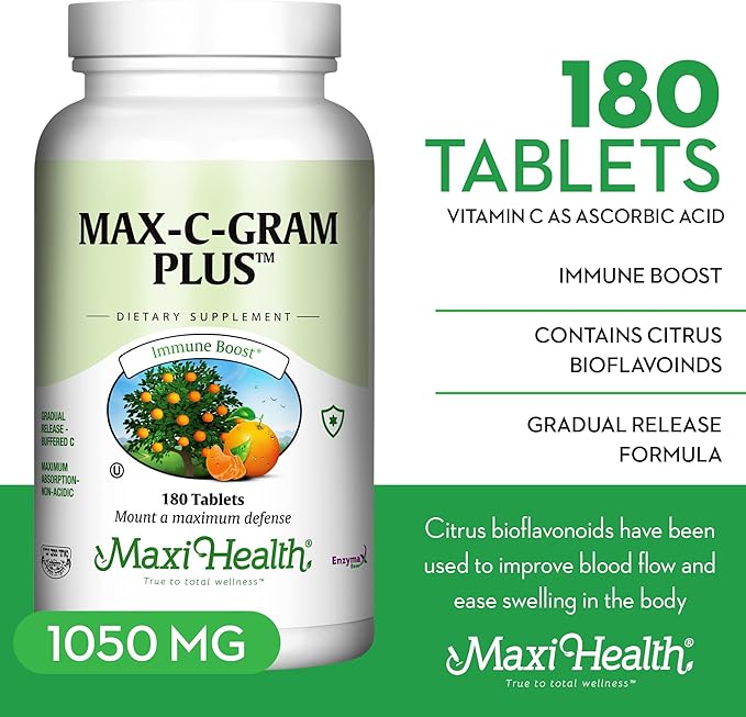 Maxi Health Max C Gram Plus, 90-Count