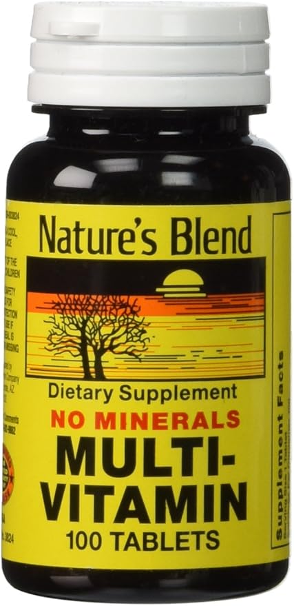 Nature's Blend Multi-Vitamin No Minerals 100 Tabs (Model: 3824)
