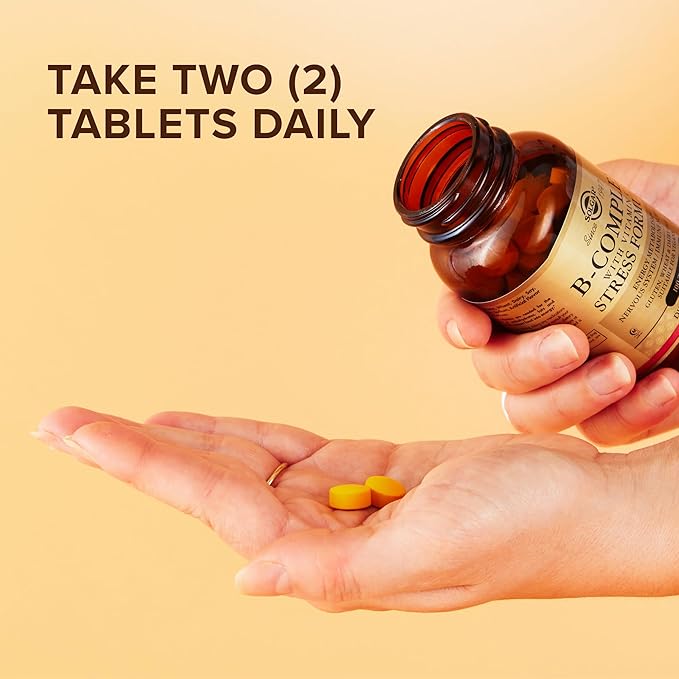 Solgar B-Complex with Vitamin C Stress Formula, 100 Tablets