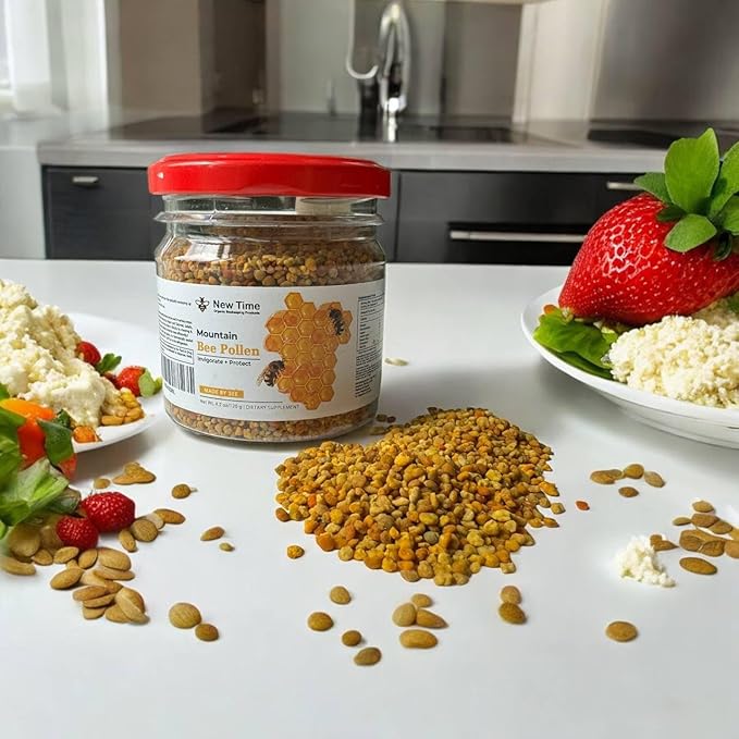 Bee Pollen Granules for Women - Organic Dietary Supplement - Morning Energy Boost 120g (4.2oz)