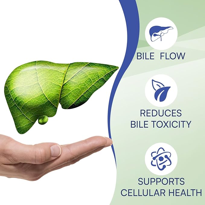 TUDCA Powder Supplement 4000mg – High Absorption Liver Detox & Repair Support with Milk Thistle,Artichoke,Bile Salts,Ox Bile,Herbal Blend– 30 Servings, Non-GMO