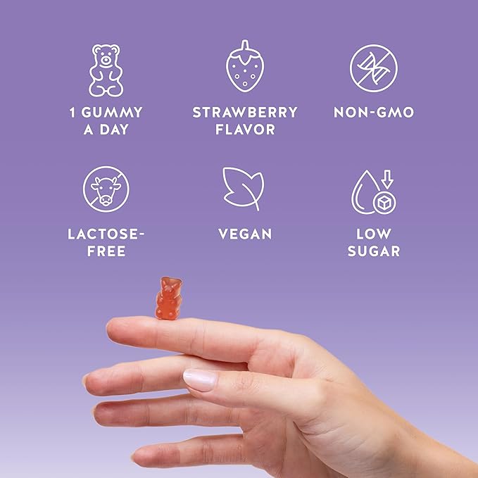 PMS Support Supplement for Women. Menstrual Relief Gummies to Target Hormonal Breakouts, Bloating, Period Cramps, & Mood Swings. Vegan, with Vitamin B6 & Lemon Balm, 90 Gummies