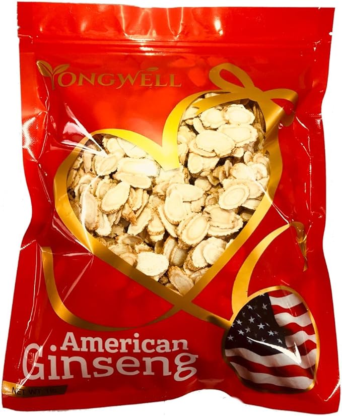 Hand-Selected A Grade American Ginseng Slice Medium Slice (1 Lb. Gift Bag)