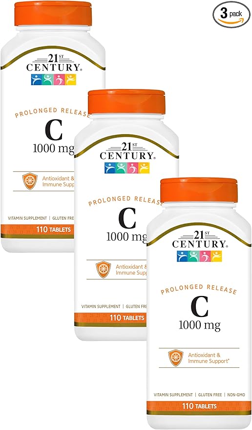 21st Century C 1000 mg Prolonged Release Tablets 110 Count (Pack of 3)