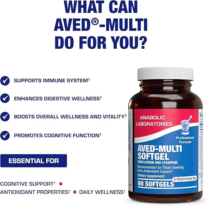 30-in-1 Adult Multivitamin with Iron - Antioxidant Rich Over 50 Multivitamin for Women and Men with Vitamins A C D E B Complex Zinc Magnesium Myo Inositol Lutein Lycopene & More - 1 Month Supply