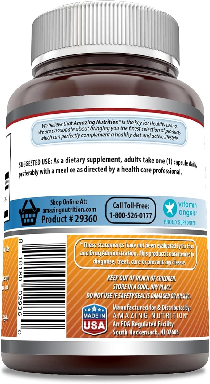 Amazing Formulas Riboflavin 400mg 120 Capsules Dietary Supplement | Non-GMO | Gluten Free | Made in USA