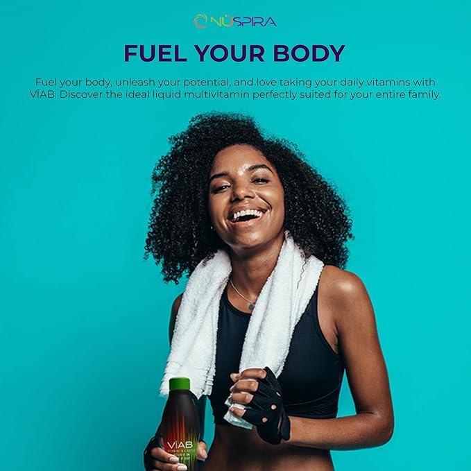 NüSpira - VĪAB Liquid Multi-Vitamin - Effortless Wellness for The Whole Family - Potent Blend of Vitamins & Minerals - Smooth Taste - 30oz