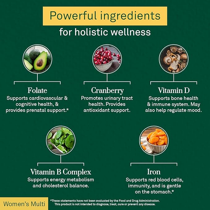 Women’s Multivitamin Daily Supplement with Essential Vitamins, Minerals & Iron (60 Tablets) & Sleep Support with Sustained-Release Melatonin (7 Capsules Travel Pack)