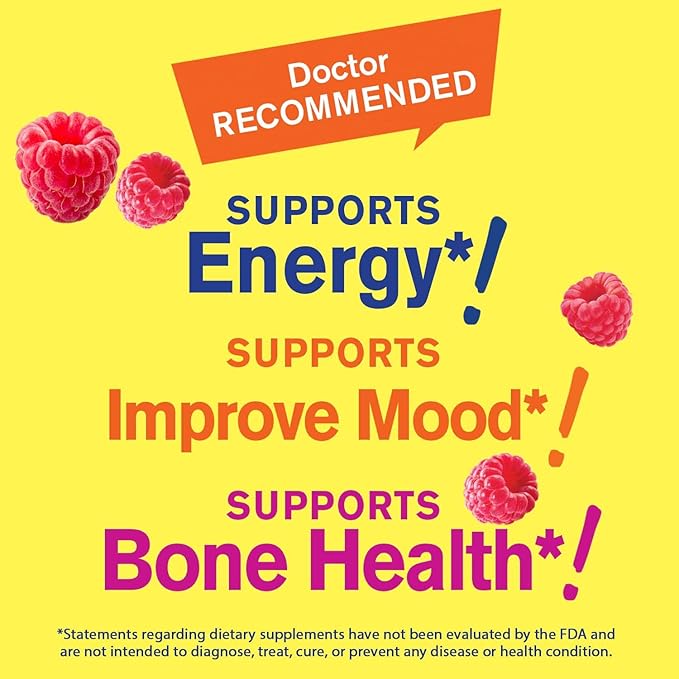 Vitamin B12 1000mcg + Vitamin D3 5,000 IU Sugar Free, Gummies Bundle - Great Tasting, Vitamin Supplement, Gluten Free, GMO Free, Chewable Gummy