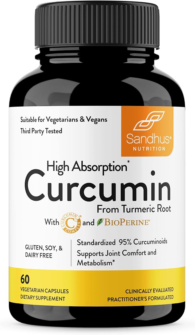 Sandhu's Collagen Peptides Powder & Curcumin with Bioperine| Supports Immune Function