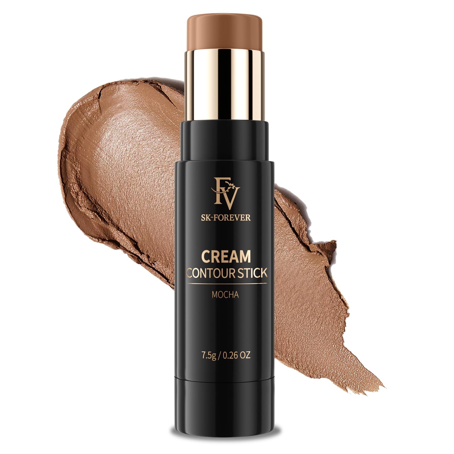 FV Contour Stick, Blendable & Smooth Cream Contour Stick with Natural Finish, Waterproof & Highly Pigmented Face Contour Makeup Stick for Beginners, Long Lasting & Cruelty-free, 02 Mocha