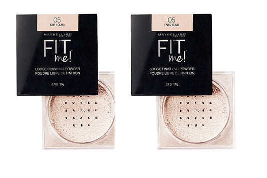 Maybelline Fit Me Loose Finishing Powder, 05 Fair, 0.7 oz (Pack of 2)