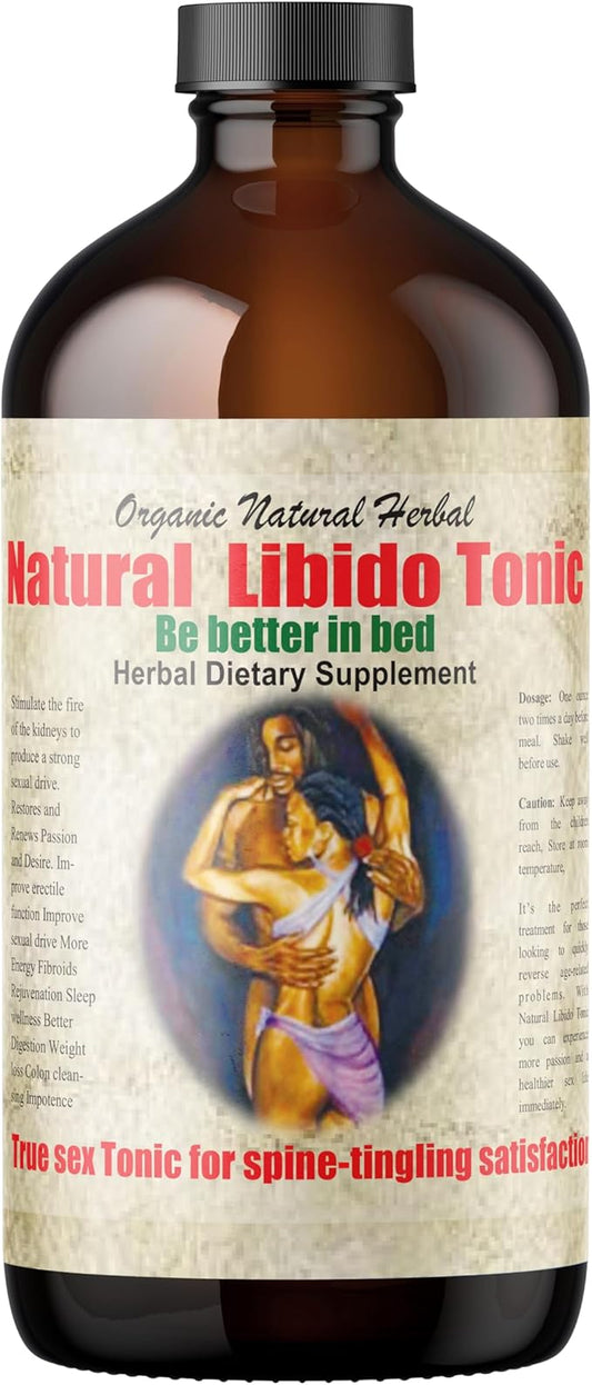 Men Wellness Living Bitter 16oz - Natural Blend of Ginseng, Fenugreek, Maca Root, and Cinnamon to Support Stamina and Vitality