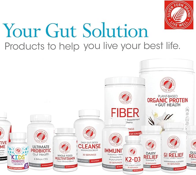 Silver Fern Gut Repair - Digestive Health Supplement Powder - L-Glutamine, Curcumin, Zinc & Ascorbic Acid (1 Tub - 30 Servings)